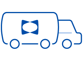 Blue Sealy free Delivery Truck icon