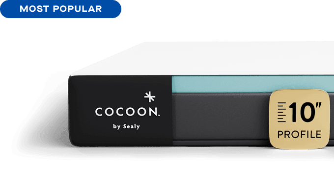Cocoon Memory Foam side profile showing layers