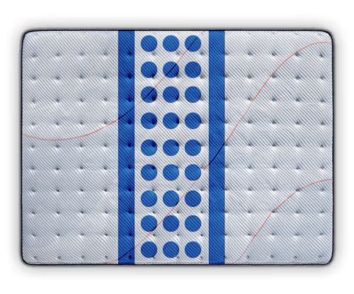 Posturepedic Spring mattress with targeted support illustration - mobile