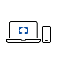 Order Icon - black and blue