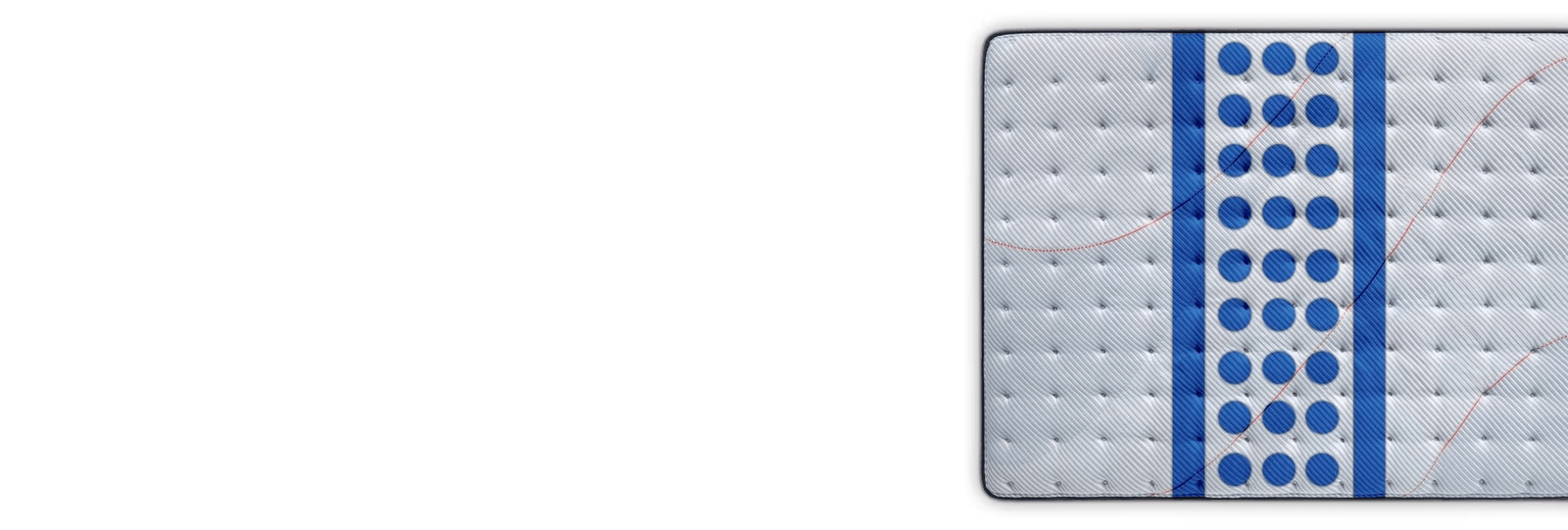 Posturepedic Spring mattress with targeted support illustration